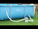 Freistehender oberirdischer Pool 291 x 190 x 75 cm mit Filter und blauem Ventil