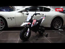 Elektromotorrad für Kinder 12V Aprilia Motocross RX125 Weiß