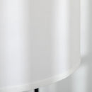 Piantana da Interno 64x38x163,5 cm Paralume in Tessuto Effetto Lino Bianco-7