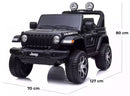 Macchina Elettrica per Bambini 12V 2 Posti Jeep Wrangler Rubicon Nera-9