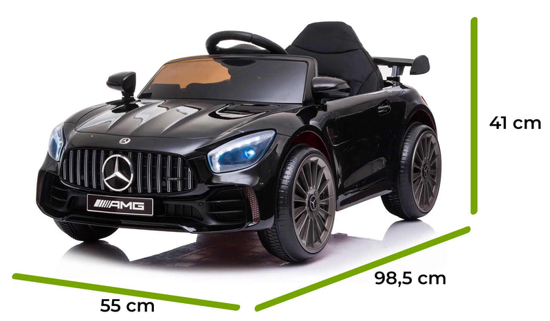 Macchina Elettrica per Bambini 12V con Licenza Mercedes GTR Small AMG Nera-5