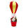 Weihnachtsmann mit Heißluftballon H60 cm mit Licht und Sound