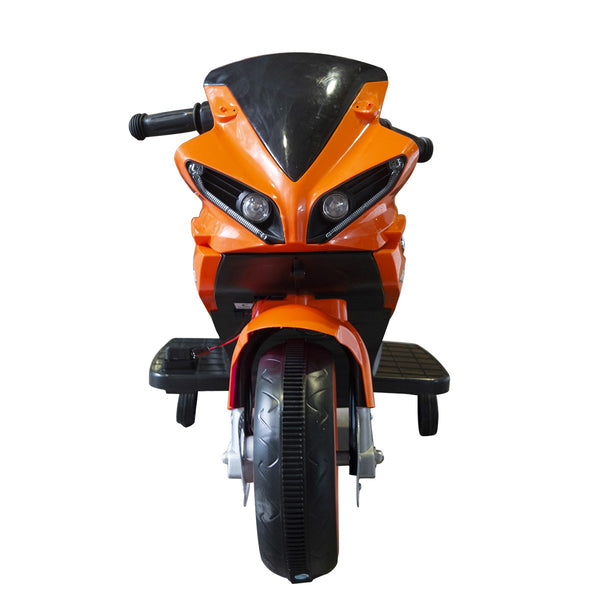 prezzo Arrow Elektromotorrad für Kinder 6V mit orangefarbenen Lichtern und Geräuschen