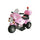 Elektromotorrad für Kinder 6V Police Pink
