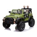 Macchina Elettrica per Bambini 2 Posti Ruote EVA Maxi Fuoristrada 12V Verde-10