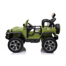 Macchina Elettrica per Bambini 2 Posti Ruote EVA Maxi Fuoristrada 12V Verde-9