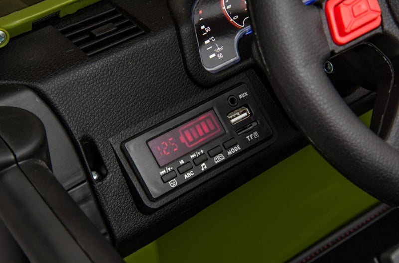 Macchina Elettrica per Bambini 2 Posti Maxi Fuoristrada 12V Happy Kids Verde-9