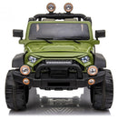 Macchina Elettrica per Bambini 2 Posti Maxi Fuoristrada 12V Happy Kids Verde-4