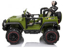 Macchina Elettrica per Bambini 2 Posti Maxi Fuoristrada 12V Happy Kids Verde-6