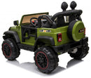 Macchina Elettrica per Bambini 2 Posti Maxi Fuoristrada 12V Happy Kids Verde-3
