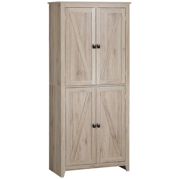 acquista Küchen-Sideboard 4 Türen 80x40x182 cm aus holzfarbenem MDF