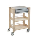 Pepegrill Xl Grill Barbecue Elettrico con Carrello No Fumo e Odori Antifumo Colore Naturale-6