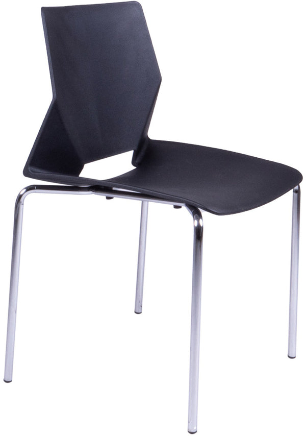 Stuhl aus Polypropylen und Chromo Vandi Black acquista