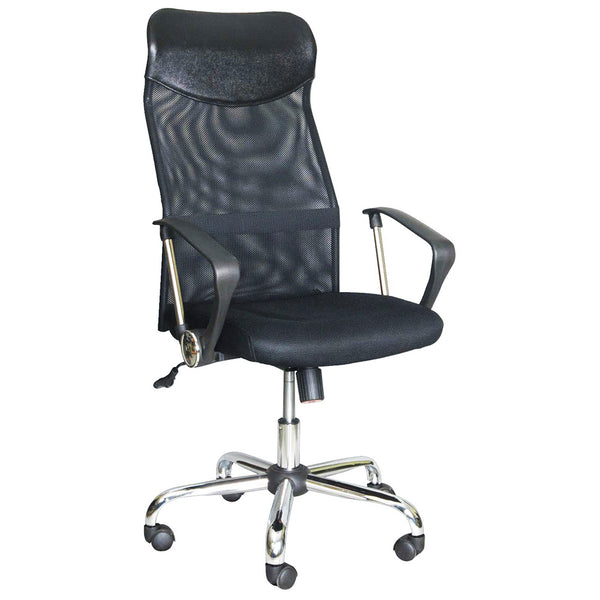 Executive Presidential Sessel aus schwarzem Stoff für das Büro online