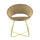 Vintage Sessel 66x65x68 cm in taubengrauem Stoff mit Samteffekt