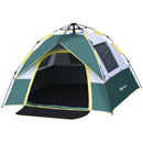 Tenda da Campeggio Automatica per 2 Persone con Tasche Interne e Tappetino 205x195x135 cm  Verde-1