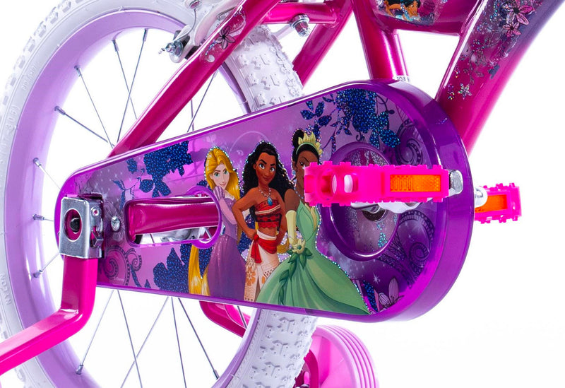 Bicicletta per Bambina 16” 2 Freni con Licenza Disney Princess Rosa-4