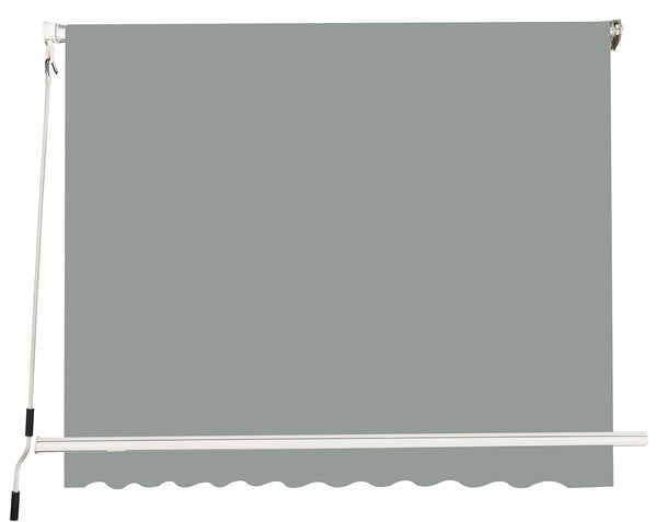 Fallmarkise mit Armen 245 x 245 cm Grau sconto