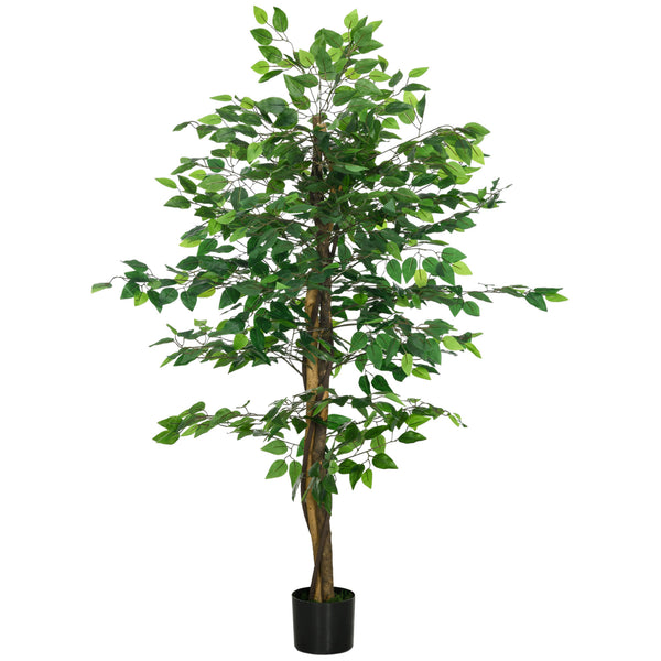 Pianta Artificiale di Ficus da Interno e Esterno H150 cm con Vaso Verde acquista