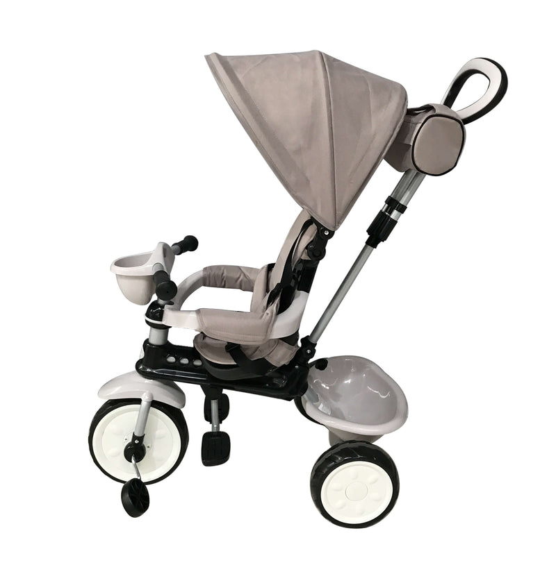 Passeggino Triciclo per Bambini Passeggino Comfort 4 in 1 Happy Kids Beige-3