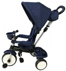 Passeggino Triciclo per Bambini Passeggino Comfort 4 in 1 Happy Kids Blu-4