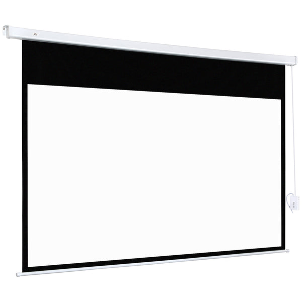 Telo Proiettore 100” 16:9 Portatile 253x7,5x168 cm in PVC e Metallo Bianco prezzo