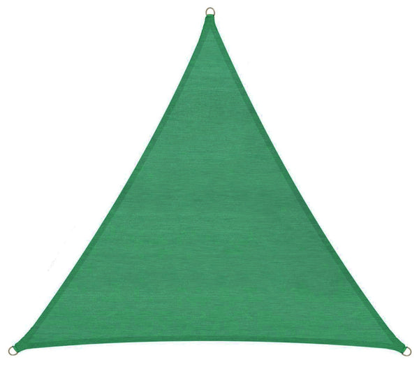 Bauer Grünes dreieckiges Sonnensegel aus Polyethylen 500 x 500 x 500 cm sconto