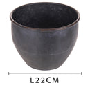 Contenitore Decorativo Metallo 22 cm-2