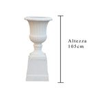 Set Vaso e Colonna Misure 46x70 38x38x35 cm-2