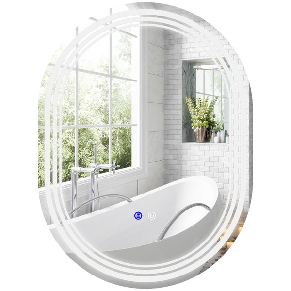 Specchio Bagno con LED 80x60 cm Antiappannamento e Interruttore Touch acquista