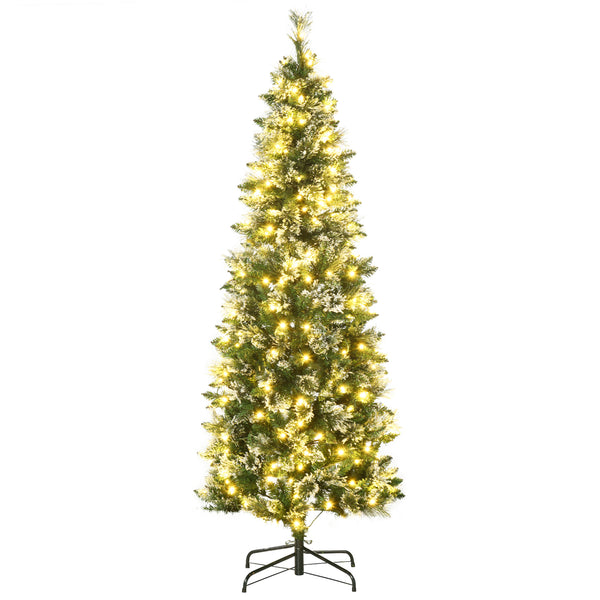 prezzo Albero di Natale Artificiale Innevato 180 cm 618 Rami 240 Luci LED Verde