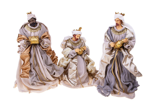 Drei Könige mit Geschenken H36 cm aus Harz online