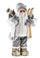 Weihnachtsmann mit Sack und Geschenken H45 cm Weiß