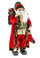 Weihnachtsmann mit Gliet Grün H45 cm Rot/Grün