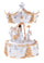 Karussell Glockenspiel mit Schlitten mit Musik und Bewegung H16,5 cm aus Harz