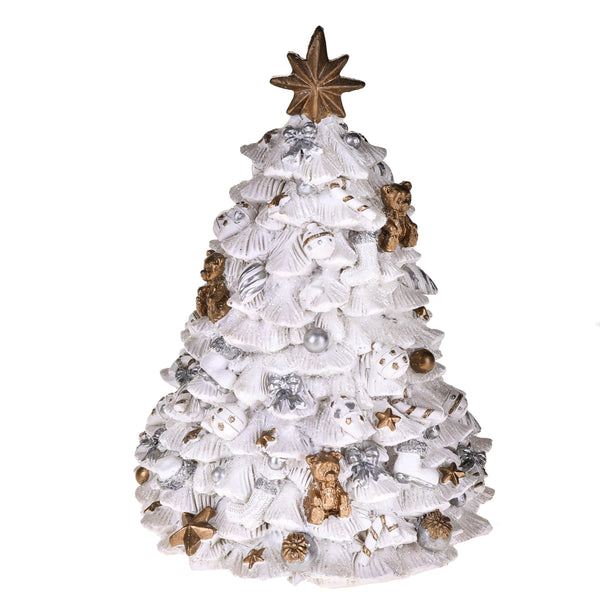 sconto Weihnachtsbaum-Glockenspiel mit Musik und Bewegung H25 cm Gold