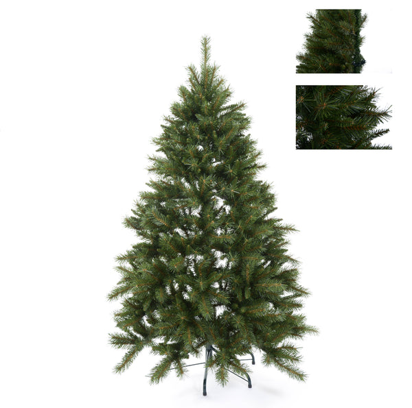 Künstliche Weihnachtsbaumhälfte H210 cm Fichte mit 718 grünen Spitzen prezzo