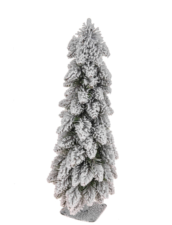 Künstlicher Mini-Weihnachtsbaum H60 cm Slim Tanne mit grünem Schnee acquista
